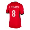 Maillot de Supporter Portugal Bruno Fernandes 8 Domicile Euro 2024 Pour Enfant